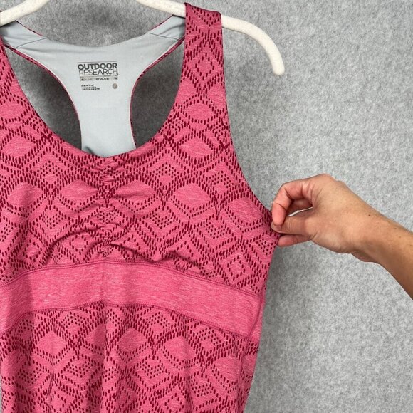 Outdoor Research Trance Athletic Dress Size 8 Pink Geometric Tank Stretch Casual - Picture 5 of 14